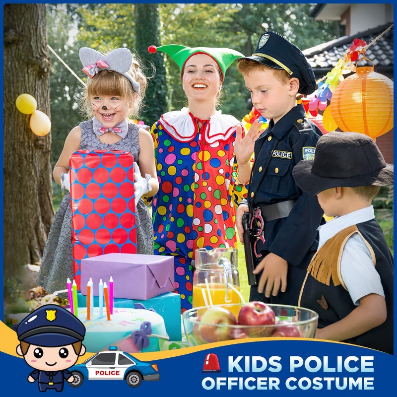 Luucio Police Officer Costume for Kids  Police Costume for Kids with Police Uniform  Halloween Costume for Kids  Dress up  Role Play Kit for Boys Girls - Image 2